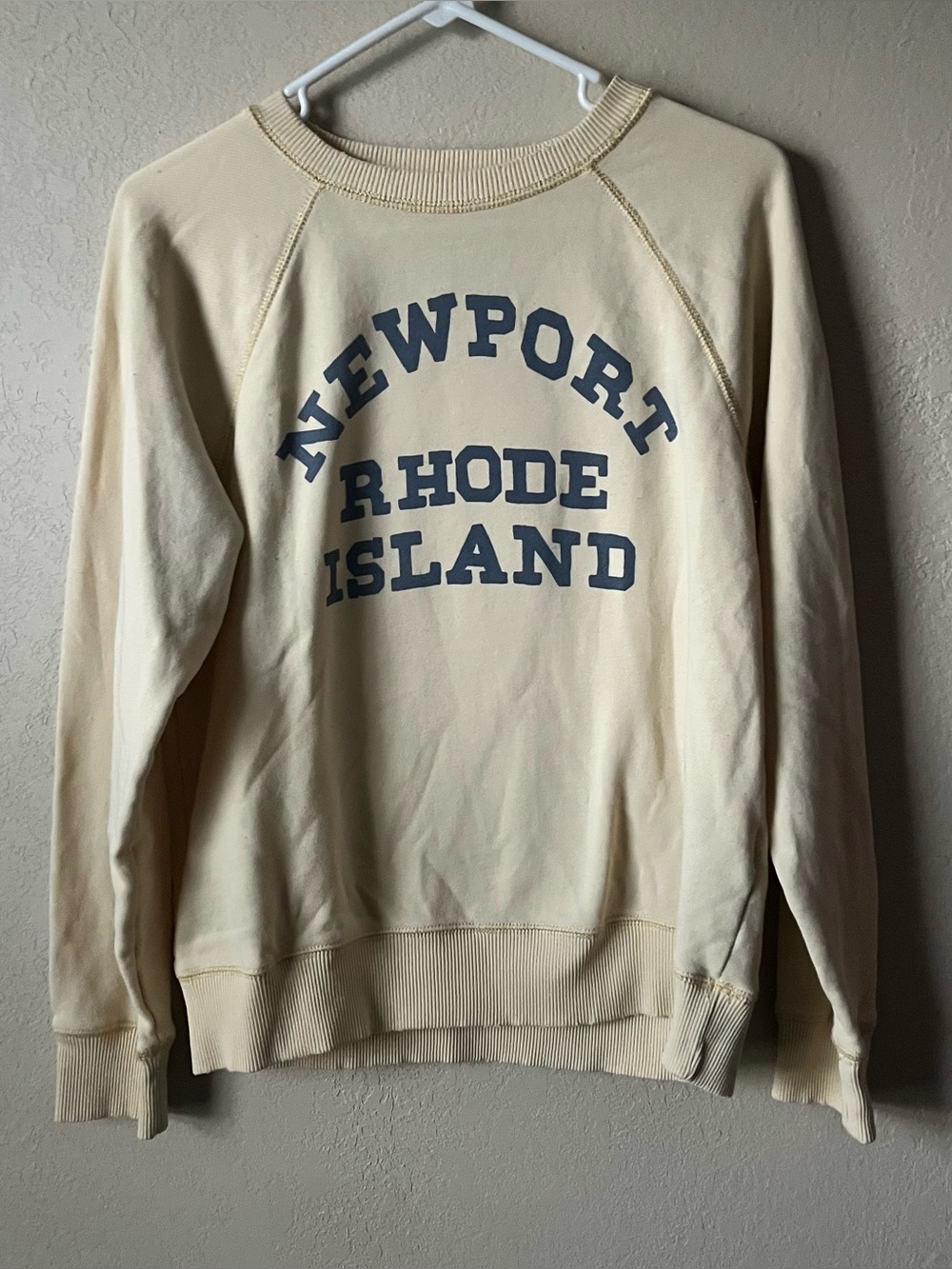 Newport Rhode Island yellow/navy Crewneck Sweatshirt